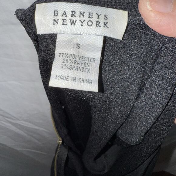 Barney’s New York Vintage LBD Zipper Back Cinch Waist Office To Evening Classic - Picture 4 of 9
